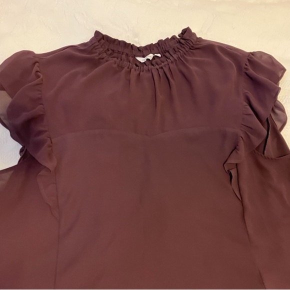Reitmans Plum Ruffled Blouse - Picture 2 of 5